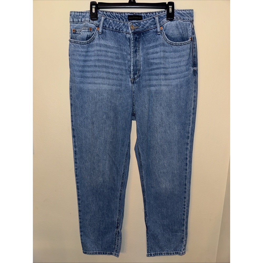 House of Harlow 1960‎ High Rise Straight Leg Blue Jeans Medium Wash Sz 32 Cotton